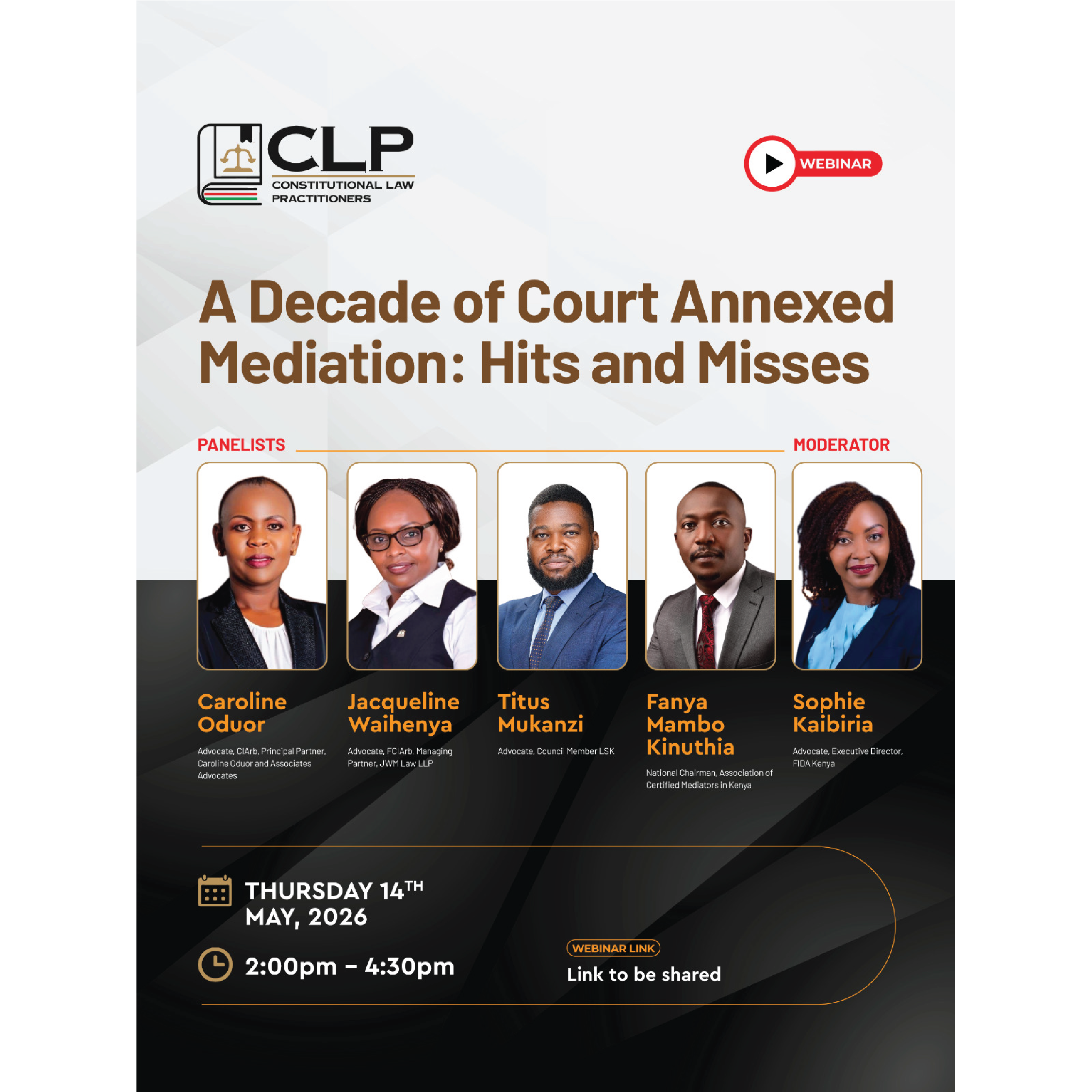 CLP Webinar on Court Annexed Mediation