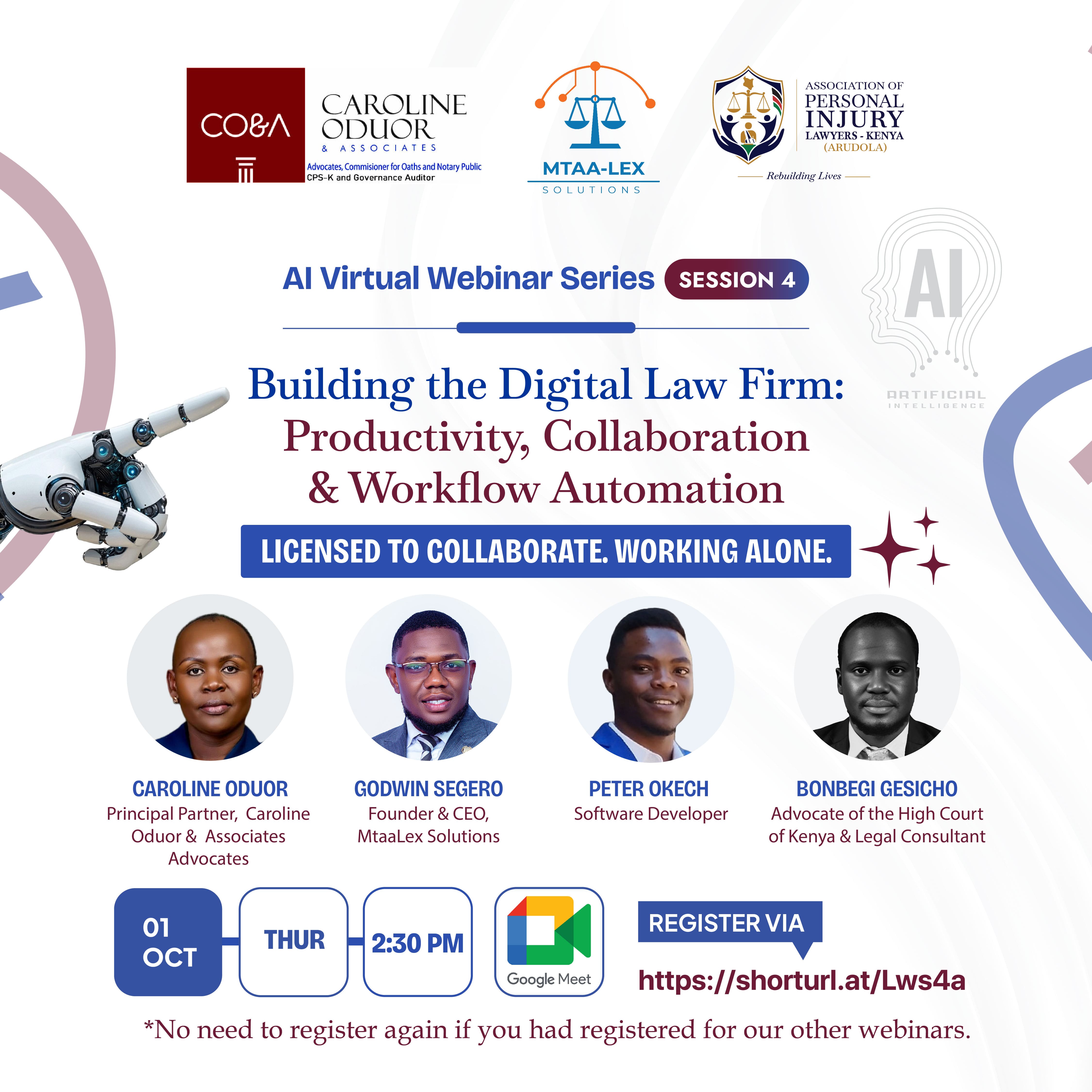 AI Virtual Webinar Series Session 4: Building the Digital Law Firm